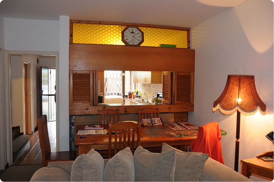 Before and after renovation picture